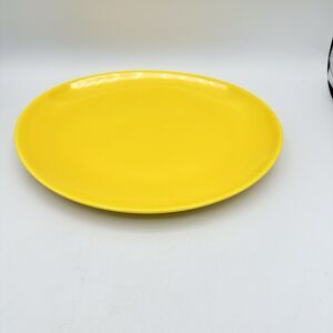 Homer Laughlin OVAL PLATTER Yellow RHYTHM PLATE 11.5x9" *READ* Serving Dish